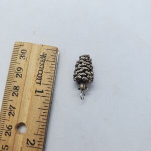 Sterling Silver Pinecone Charm or Pendant